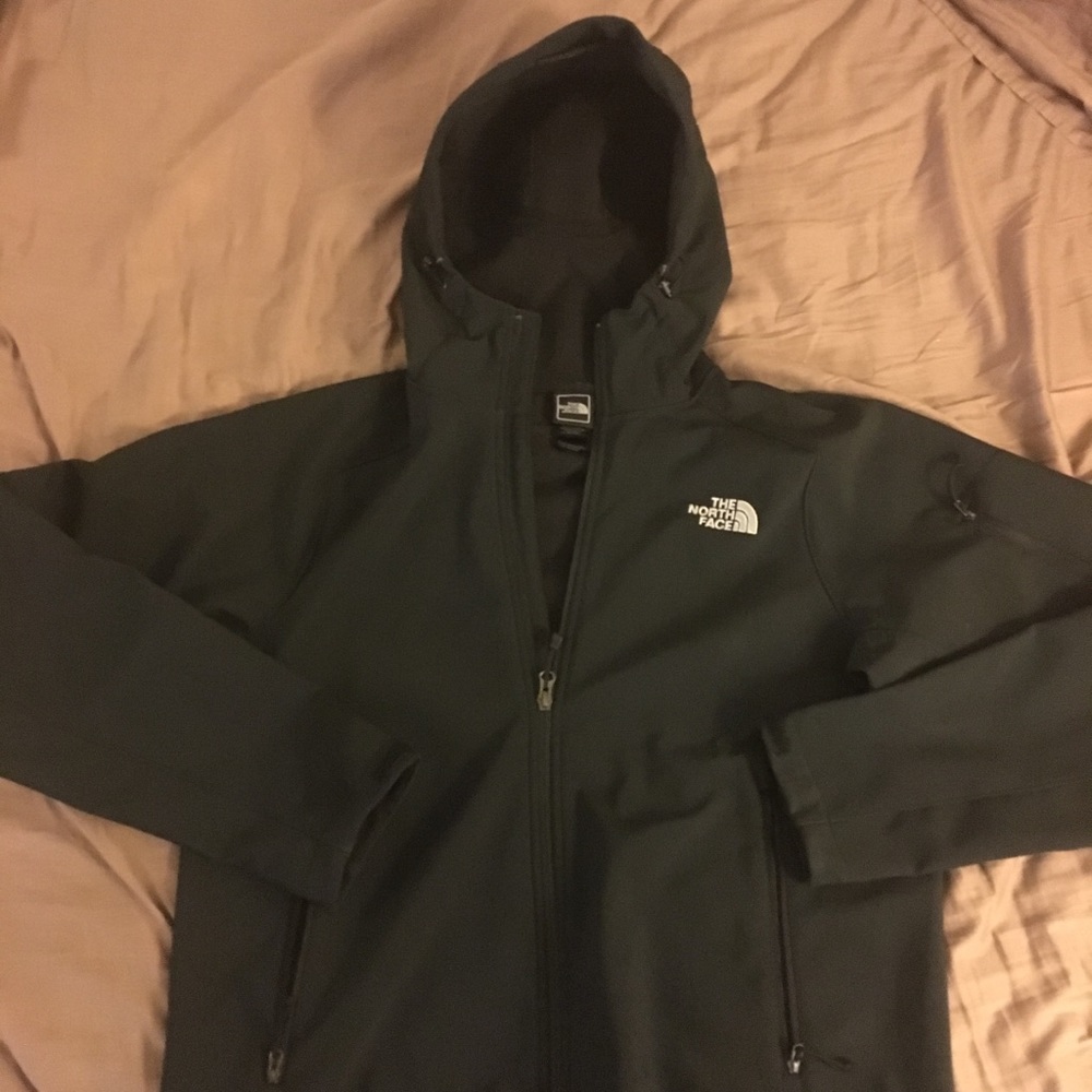 Northface soft shell zip up hoodie jacket